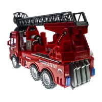 Camion pompieri rosu 28 cm cu radiocomanda si lumini