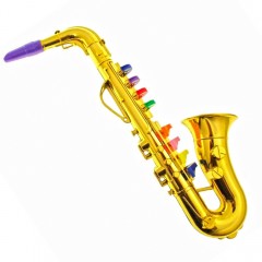 Saxofon jucarie muzicala pentru copii 35 cm