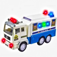 Masina camion de politie 25 cm cu sunete si lumini