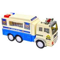 Masina camion de politie 25 cm cu sunete si lumini