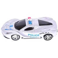 Masina politie alba 26 cm cu radiocomanda