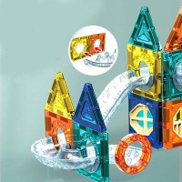 Set blocuri de constructie magnetice 68 piese