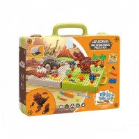 Set constructie 3D tip puzzle 4 in 1 cu dinozauri