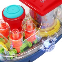 Vapor de jucarie multicolor cu roti, sunete si proiectie lumini Vapor de jucarie multicolor cu roti, sunete si proiectie lumini