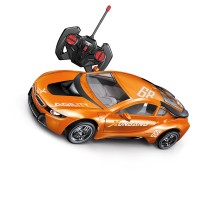 Masinuta sport cu radiocomanda, lumini, sunete 20 cm incarcare USB maro Masinuta sport cu radiocomanda, lumini, sunete 20 cm incarcare USB maro