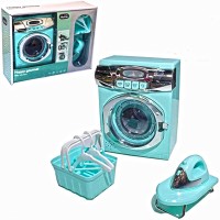 Set jucarii Masina de Spalat, Masa si Fier de Calcat, Cos Rufe si Umerase