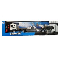 Camion tir 60 cm cu acumulator, remorca si radiocomanda