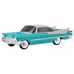 Boxa Portabila Retro 10W, Design Masina Clasica turcoaz, Bluetooth, FM, TWS, USB, TF Card