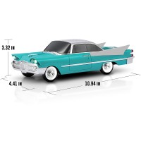 Boxa Portabila Retro 10W, Design Masina Clasica turcoaz, Bluetooth, FM, TWS, USB, TF Card