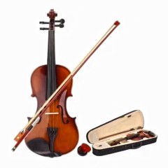 Vioara de jucarie clasica din lemn 4/4 pentru copii