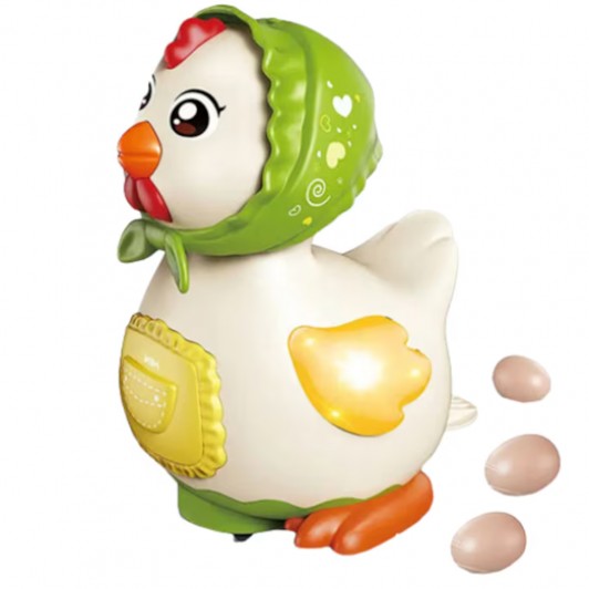 Jucarie Gaina interactiva cu muzica, lumini si oua