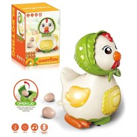 Jucarie Gaina interactiva cu muzica, lumini si oua