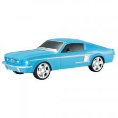 Boxa Portabila Retro 10W, Design Masina Clasica Ford Mustang bleu, Bluetooth, FM, TWS, USB, TF Card