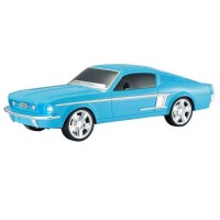 Boxa Portabila Retro 10W, Design Masina Clasica Ford Mustang bleu, Bluetooth, FM, TWS, USB, TF Card