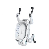 Robot caine inteligent, radiocomanda, jucarie interactiva copii, cu accesorii, alb, 6 ani+