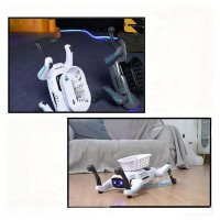 Robot caine inteligent, radiocomanda, jucarie interactiva copii, cu accesorii, alb, 6 ani+