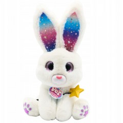 Jucarie Interactiva Iepuras de Plus Alb, cu Bagheta Magica, Lumini si Sunete Jucarie Interactiva Iepuras de Plus Alb, cu Bagheta Magica, Lumini si Sunete
