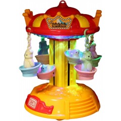 Carusel Muzical Copii cu Lumini și Rotire Automată – Jucărie Interactivă 2 în 1, Lumină de Veghe