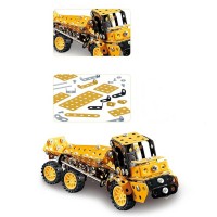 Set construcție Metalic 221 piese Utilaj Agricol, unelte incluse – jucărie educativă STEM +8 ani