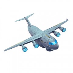 Avion Transport Utilaj Militar pentru Copii cu Lumini, Sunete și Trapă Funcțională