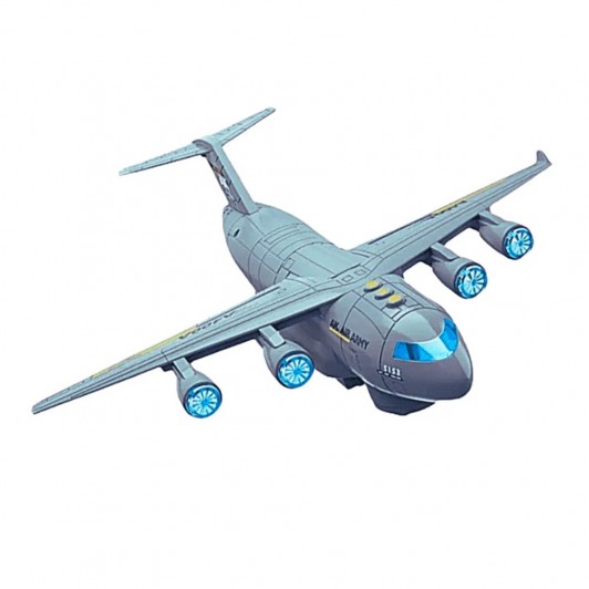 Avion Transport Utilaj Militar pentru Copii cu Lumini, Sunete și Trapă Funcțională