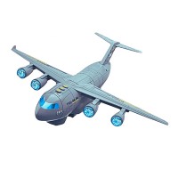 Avion Transport Utilaj Militar pentru Copii cu Lumini, Sunete și Trapă Funcțională