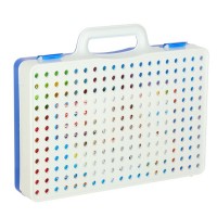 Joc educativ – Set constructie cu bormasina electrica, 247 piese puzzle cu suruburi, 3D DIY, +3 ani