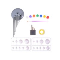 Set Creativ Sistemul Solar Copii, Model 3D de Asamblat si Pictat, 25 Piese, Culori Incluse, 8+ Ani Set Creativ Sistemul Solar Copii, Model 3D de Asamblat si Pictat, 25 Piese, Culori Incluse, 8+ Ani