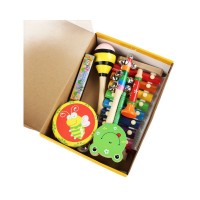 Set Instrumente Muzicale din Lemn pentru Copii 8 Piese Montessori Multicolor