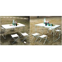 Set pentru camping - masa si 4 scaune pliante