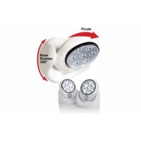 Set x 2buc Bec LED cu senzor de miscare, rotire 360 grade