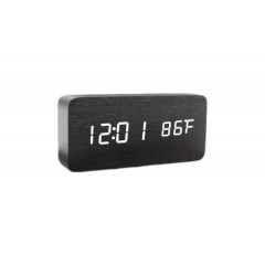 Ceas digital din lemn vst-862, led, alarma