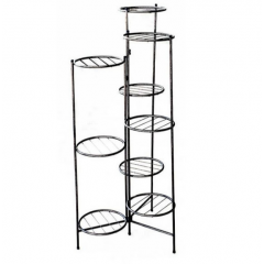 Suport flexibil pentru 9 ghivece, bronz, dimensiune 120 cm