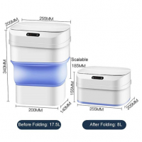 Cos de gunoi pliabil, cu senzor de miscare, 8L-17.5L