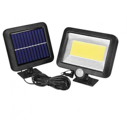 Lampa LED cu panou solar si senzor de miscare si acumulator
