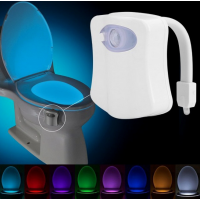 Lampa led multicolora pentru toaleta, senzor de miscare si lumina, 7 x 6 cm