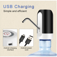 Pompa electrica cu incarcare USB pentru bidoane apa, putere 5 W