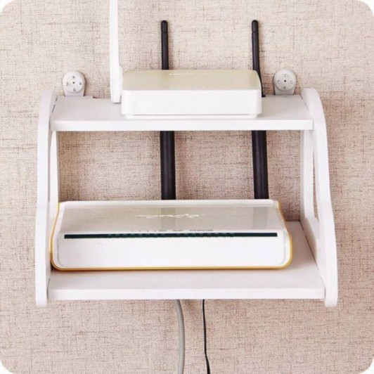 Suport de perete pentru router sau alte obiecte, dimensiuni 22,5 x 21,5 x 15 cm