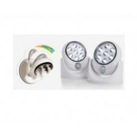 Set x 2buc Bec LED cu senzor de miscare, rotire 360 grade