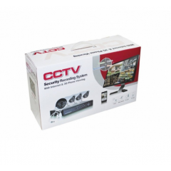 Sistem supraveghere CCTV kit DVR 4 camere exterior/interior