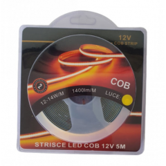 Banda LED COB STRIP 12V, lumina calda, 5M