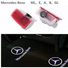Set 2x Holograme Led cu Logo Mercedes Benz pentru portiere
