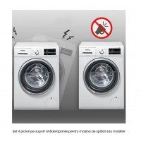 Set 4 picioruse suport antiderapante pentru mașina de spălat sau mobilier