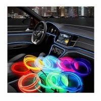 Banda decorativa auto LED 5 metri, pentru interior