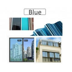 Autocolant pentru geamuri interioare, 60 x 300 cm, Albastru