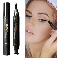 Set 2 x Eyeliner cu stampila, Cat Eye, Negru