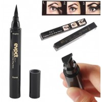Set 2 x Eyeliner cu stampila, Cat Eye, Negru