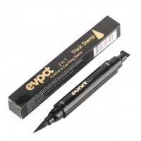 Set 2 x Eyeliner cu stampila, Cat Eye, Negru