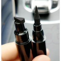 Set 2 x Eyeliner cu stampila, Cat Eye, Negru