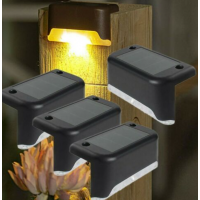 Set 12 lampi solare pentru trepte sau terase, senzor de lumina